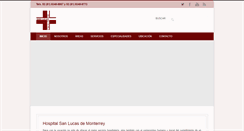 Desktop Screenshot of hospitalsanlucas.com.mx