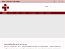 Tablet Screenshot of hospitalsanlucas.com.mx